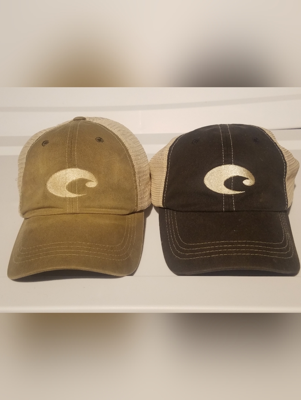 (2) Costa Del Mar Wave Mesh Caps